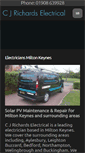 Mobile Screenshot of cjrichardselectrical.co.uk